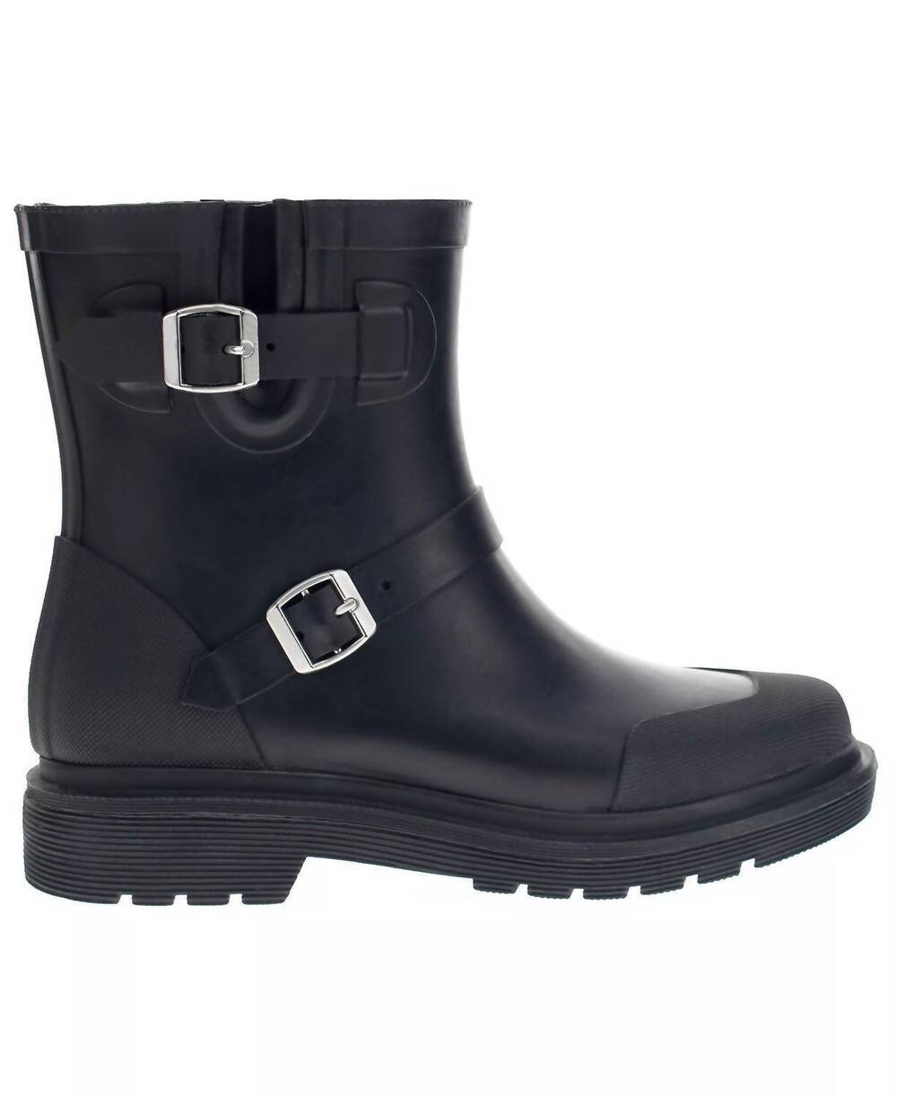 NEW CHOOKA women's waterproof moto mid boot in black